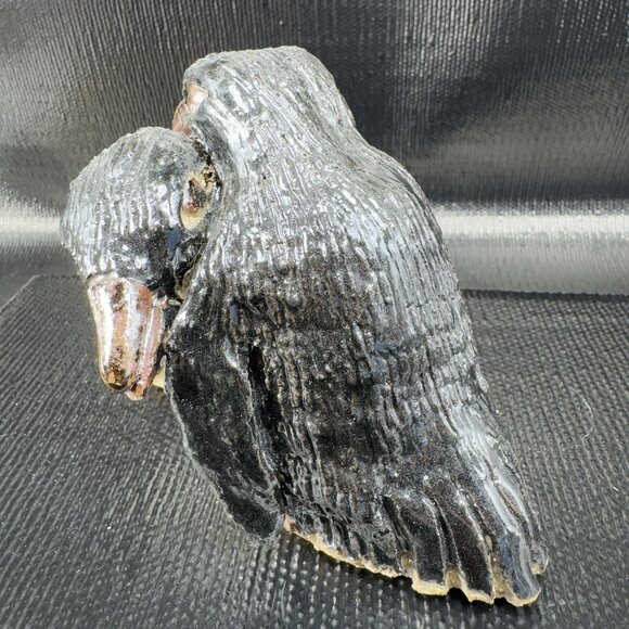 Vintage Hand Made Studio Art Pottery Penguin Bird Hugging Figurine Stoneware - Picture 8 of 13